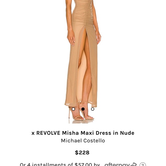 REVOLVE x Michael Costello Misha Maxi Dress in Nude - Medium - Picture 5 of 8